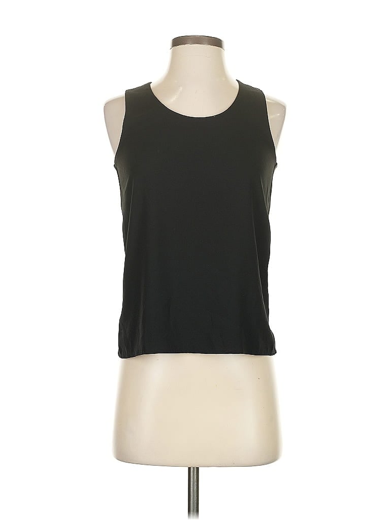 Pre-owned Ann Taylor Sleeveless Top Black Halter Neckline Tops