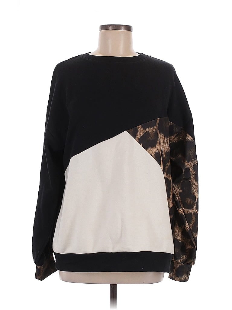 Pre-owned Boohoo Sweatshirt In Black