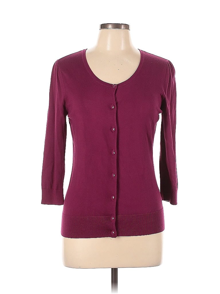 Pre-owned Halogen Cardigan Sweater In Pink