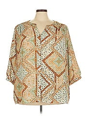 Rose + Olive 3/4 Sleeve Blouse