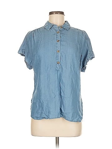 Blu Pepper Short Sleeve Button-Down Shirt (view 1)