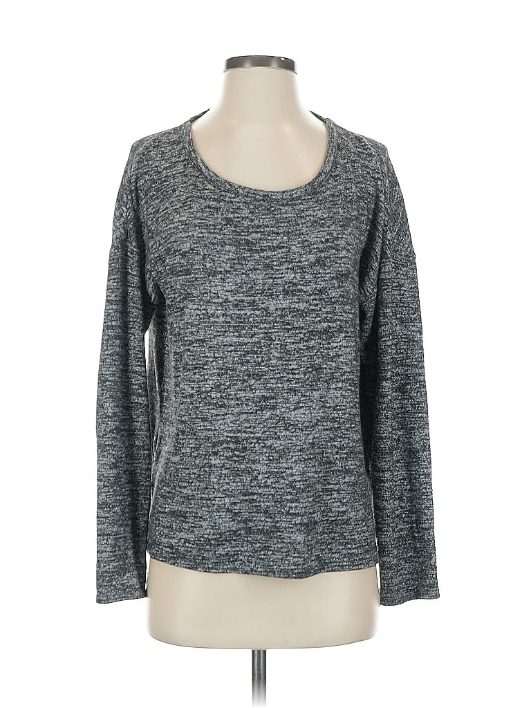 Pre-owned Badgley Mischka Studio Pullover Sweater In Gray