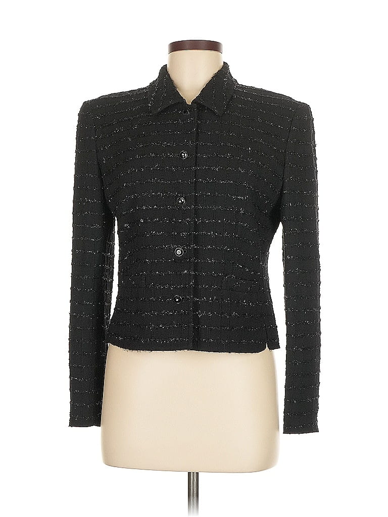 Pre-owned Valentino Miss V Blazer Jacket In Black