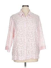 Sag Harbor 3/4 Sleeve Button Down Shirt