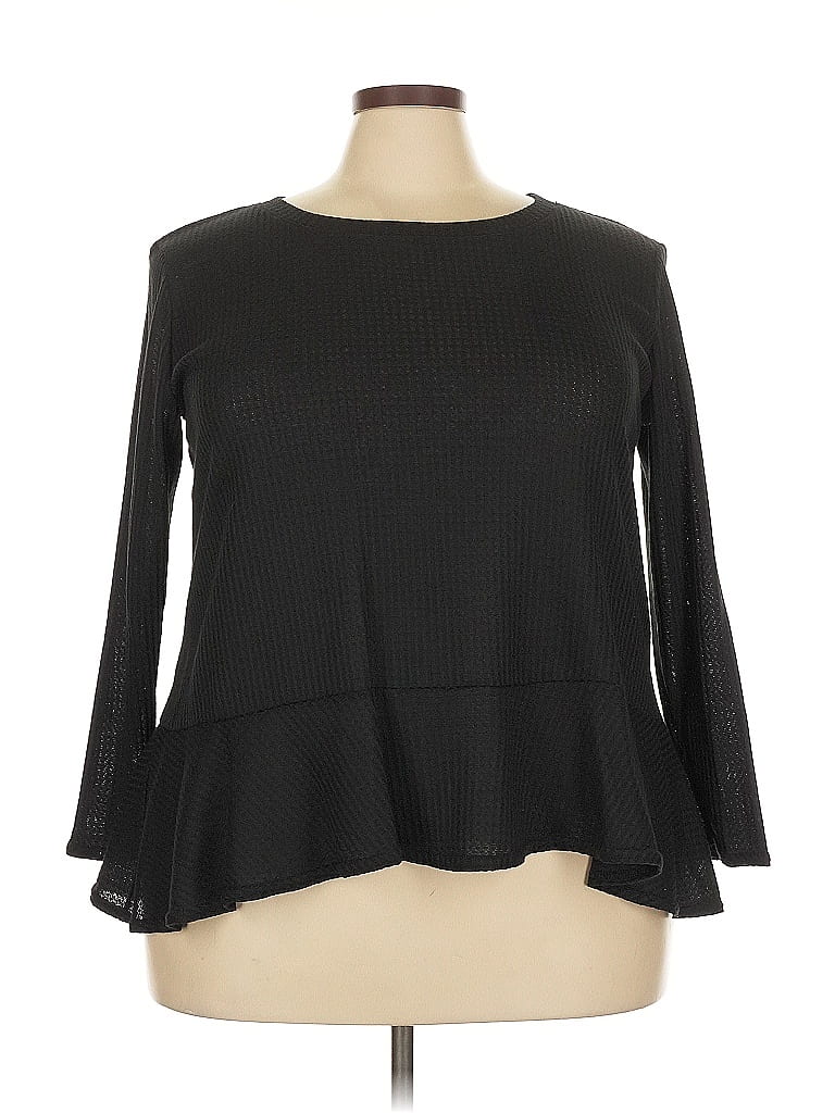 Pre-owned Love Ady 3/4 Sleeve T-shirt In Black