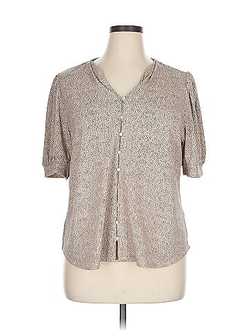 Adrianna Papell Short Sleeve Blouse (view 1)