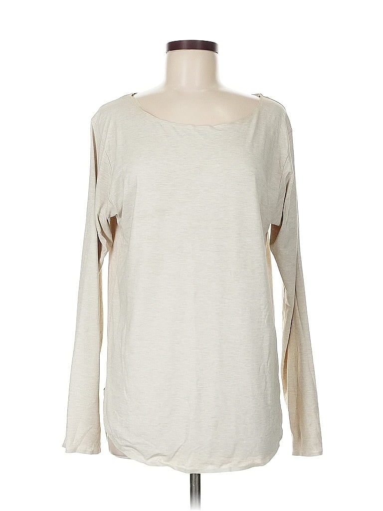 Pre-owned Uniqlo Long Sleeve T-shirt In White
