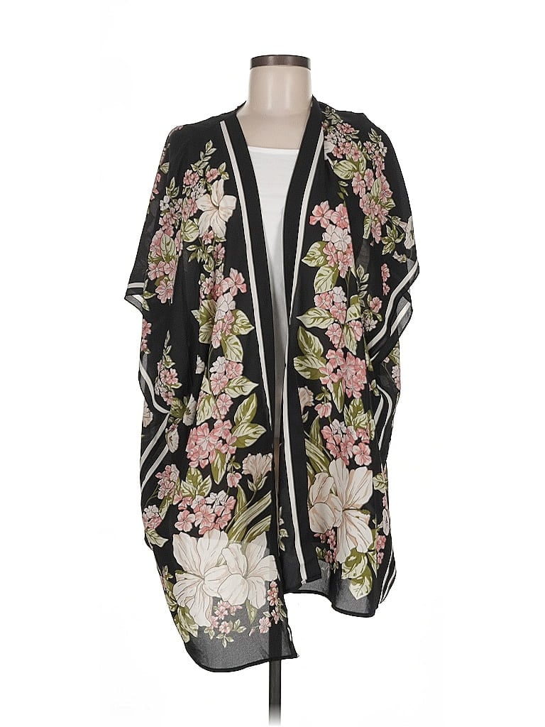 Pre-owned Max Studio Kimono In Black