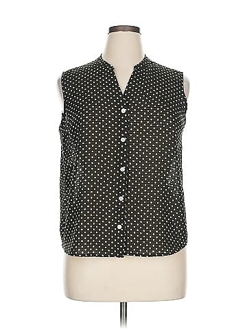 Jones New York Signature Sleeveless Button-Down Shirt (view 1)