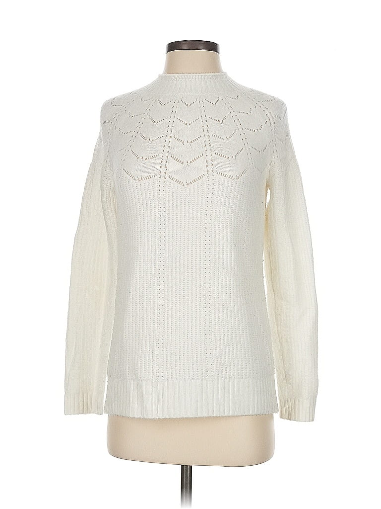 Pre-owned Talbots Pullover Sweater In White