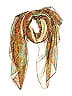 Unbranded Paisley Tan Red Scarf One size - photo 1