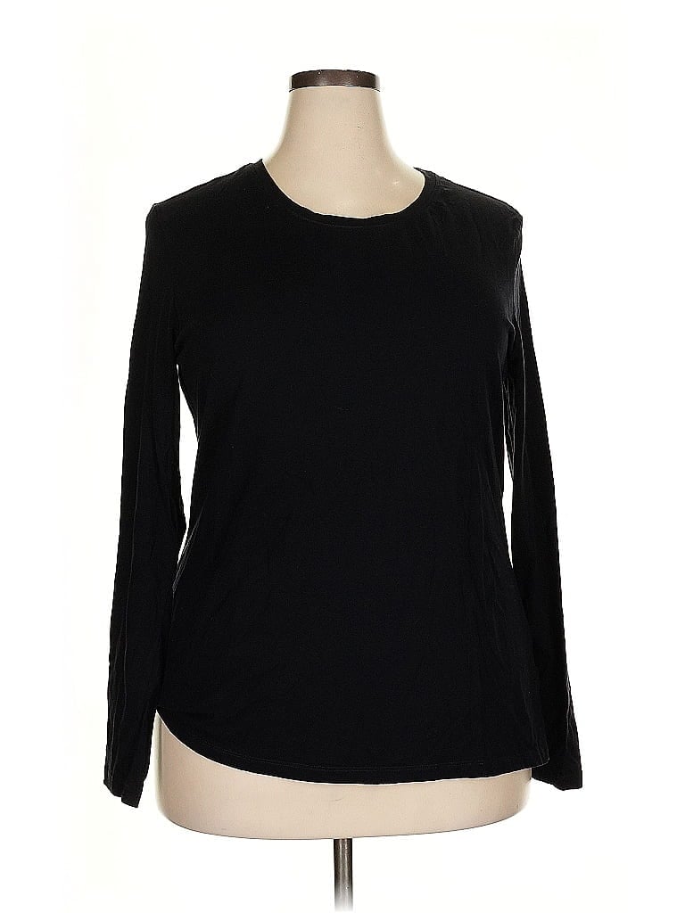 Pre-owned Amazon Essentials Long Sleeve T-shirt In Black