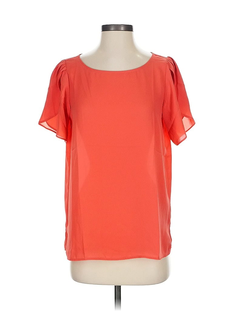 Pre-owned Ann Taylor Loft Outlet Short Sleeve T-shirt In Orange