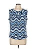 Jones Studio Blue Sleeveless Blouse Size L - photo 1