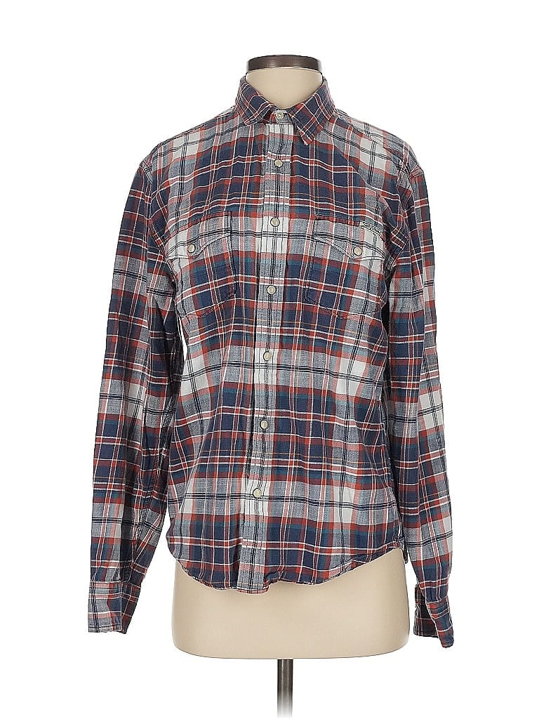 Pre-owned Lucky Brand Long Sleeve Button Down Shirt In Blue