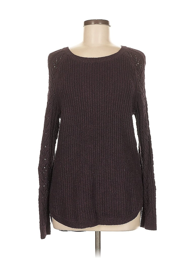 Pre-owned Ann Taylor Loft Pullover Sweater In Brown