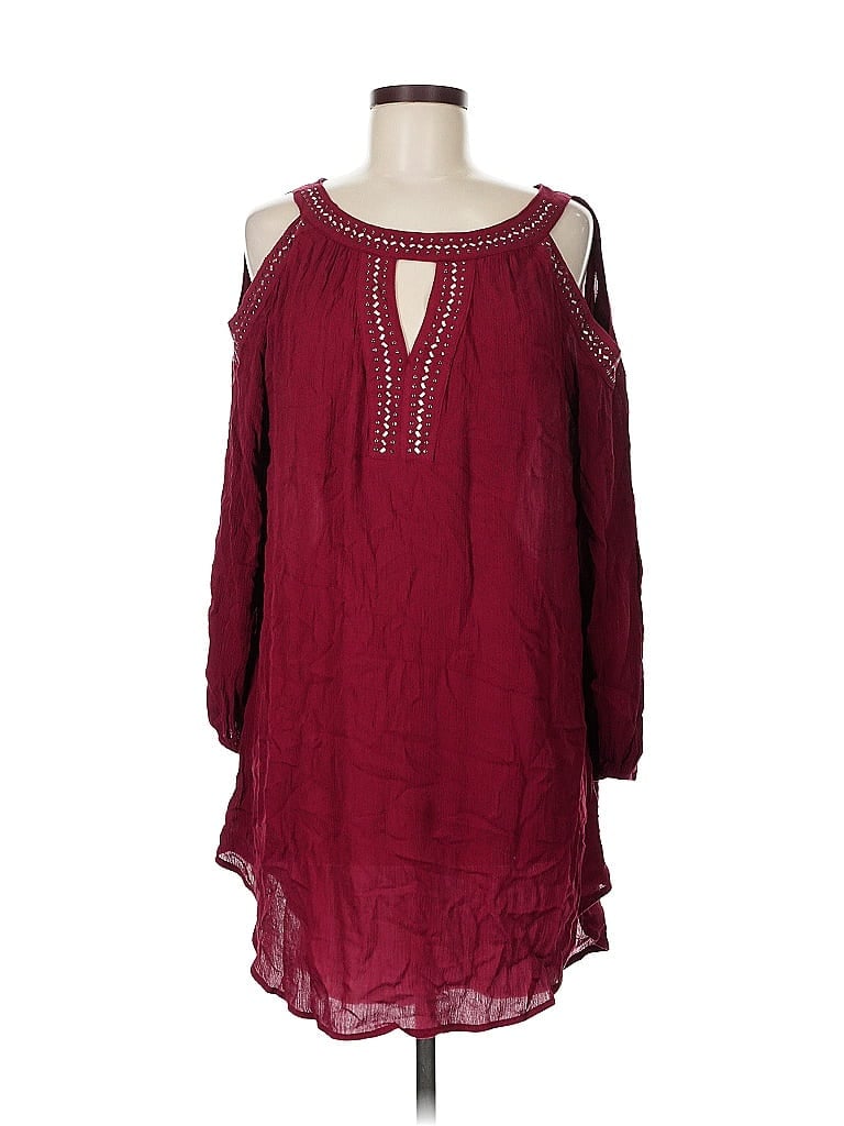Click to view more detailed imagery on our partner's website Pre-owned Knox Rose Casual Dress In Burgundy