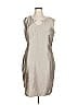 Ellen Tracy Metallic Silver Gold Cocktail Dress Size 16 - photo 1