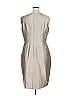 Ellen Tracy Metallic Silver Gold Cocktail Dress Size 16 - photo 2