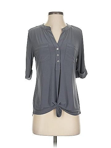 Anne Klein Short Sleeve Blouse (view 1)