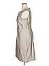 Ellen Tracy Metallic Silver Gold Cocktail Dress Size 16 - photo 5