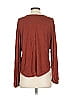 Left Coast by Dolan 100% Polyester Brown Long Sleeve Blouse Size S - photo 2
