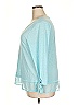 Zac & Rachel Teal 3/4 Sleeve Top Size XXL - photo 4