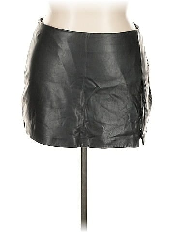 Akira Faux Leather Skirt (view 1)