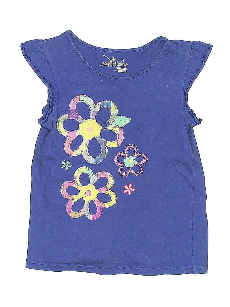Jumping Beans 100% Cotton Blue Purple Sleeveless Top Size 5 - photo 1