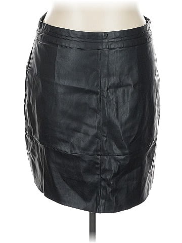 Universal Standard Faux Leather Skirt (view 1)