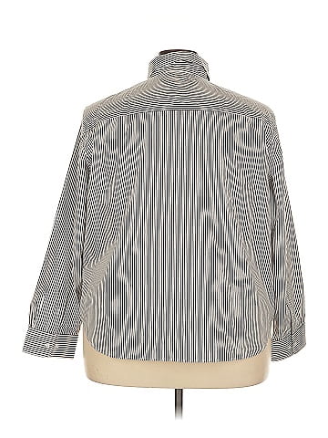 Jones New York Signature Long Sleeve Button-Down Shirt (view 2)