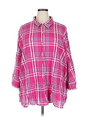 Catherines 3/4 Sleeve Button Down Shirt