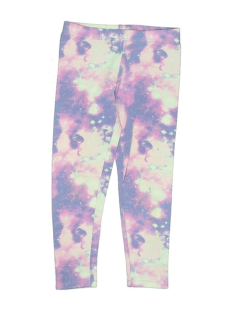 Pre-owned Lands' End Kids'  Leggings In Purple