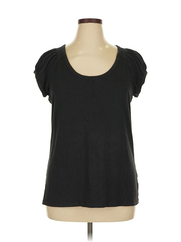 Pre-owned Apt. 9 Short Sleeve Top Black Scoop Neck Tops