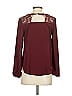Papermoon 100% Polyester Burgundy Long Sleeve Blouse Size XS - photo 2