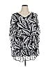 Catherines 100% Polyester Gray Short Sleeve Blouse Size 1X - photo 1