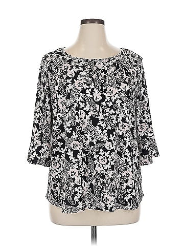 Roz & Ali 3/4 Sleeve Blouse (view 1)