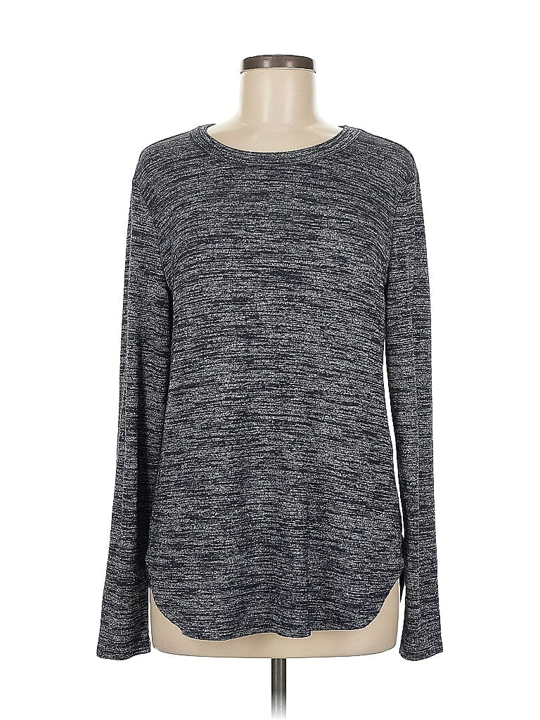 Pre-owned Banana Republic Long Sleeve T-shirt In Gray