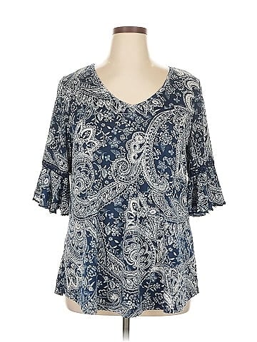 Roommates 3/4 Sleeve Blouse (view 1)