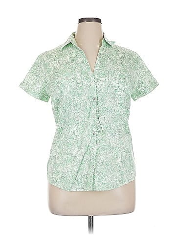 New York & Company Short Sleeve Blouse (view 1)