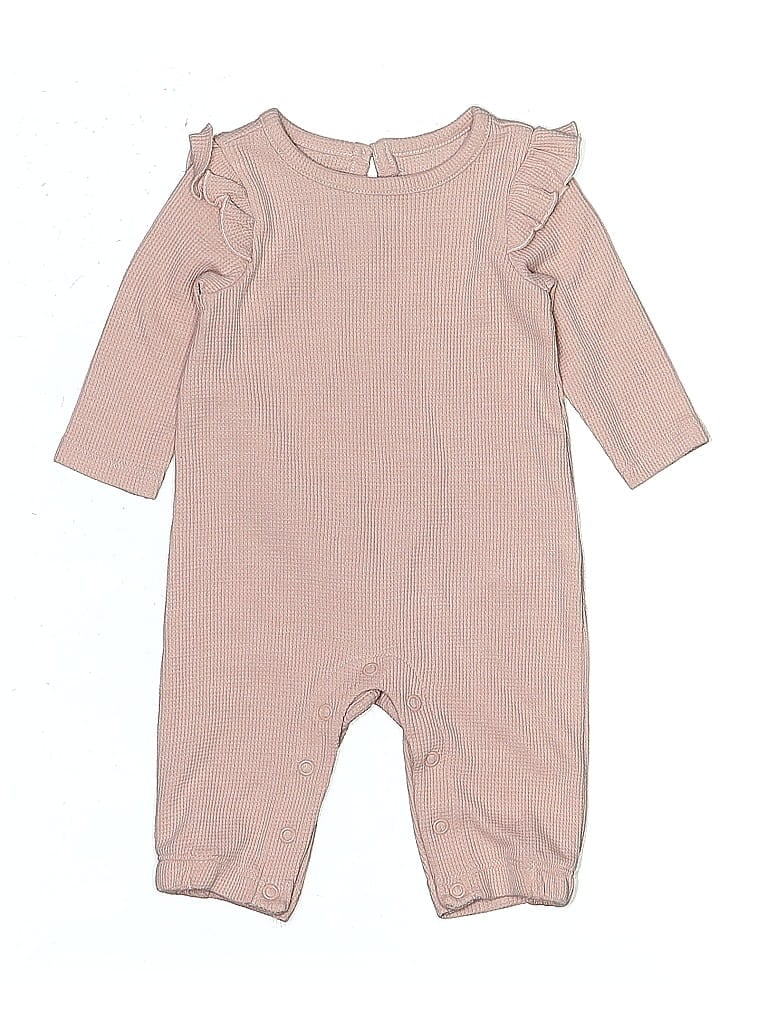 Just One You Made by Carter's Tan Long Sleeve Onesie 0-3 MO / 3 MO - photo 1