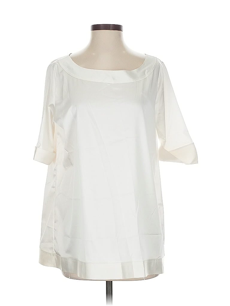 Pre-owned Chiara Boni La Petite Robe 3/4 Sleeve T-shirt In White