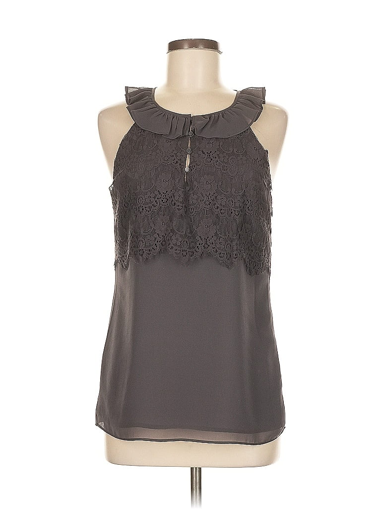 Pre-owned Banana Republic Sleeveless Blouse In Gray