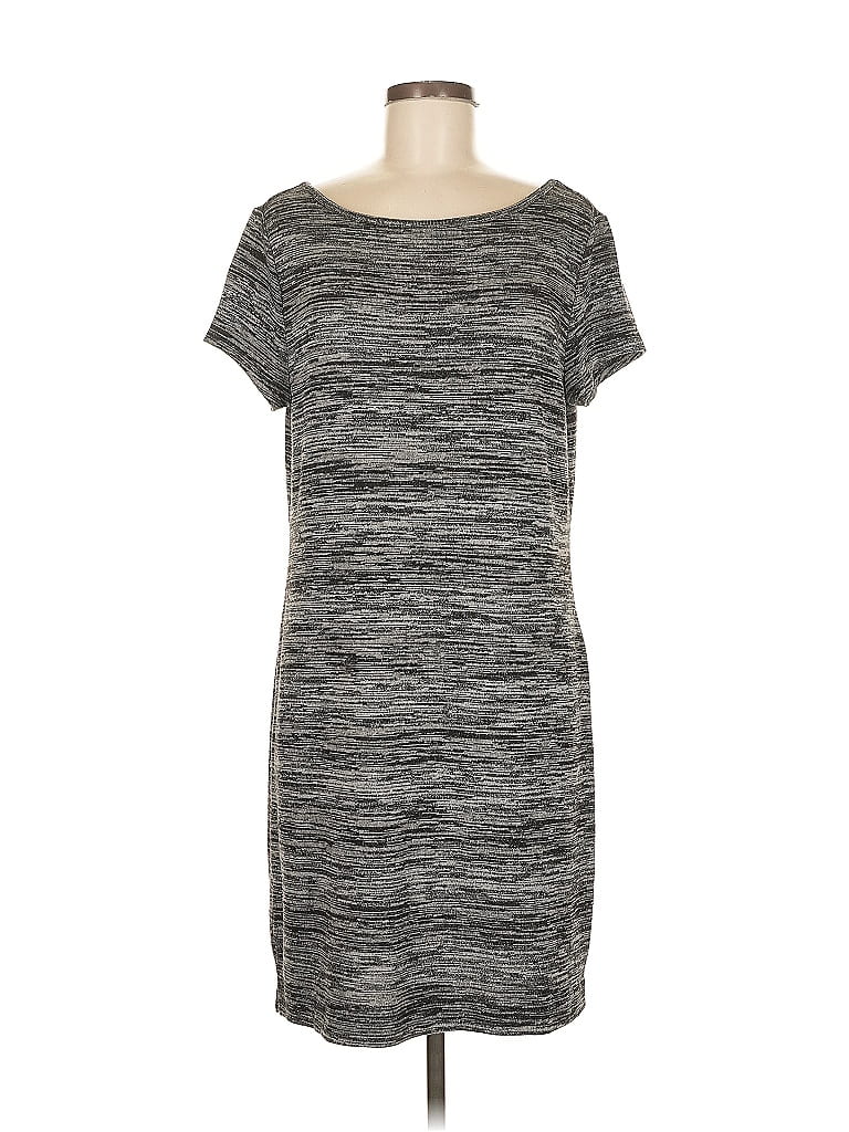 Pre-owned Ann Taylor Loft Outlet Casual Dress In Gray