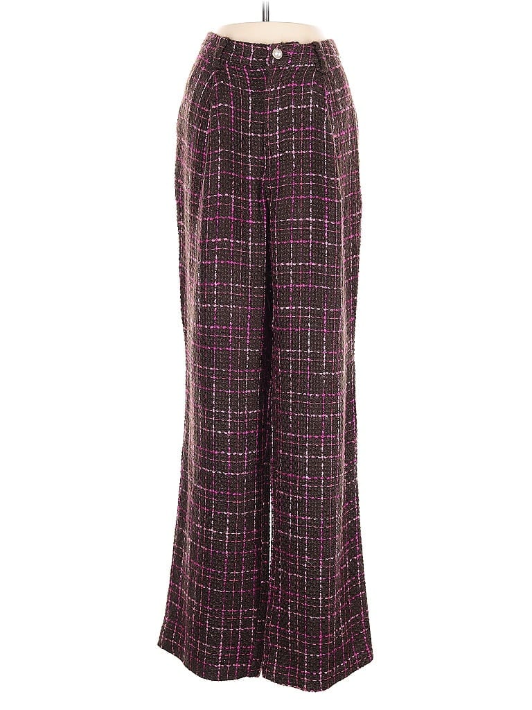 Majorelle 100% Acrylic Tweed Purple Dress Pants Size S - photo 1