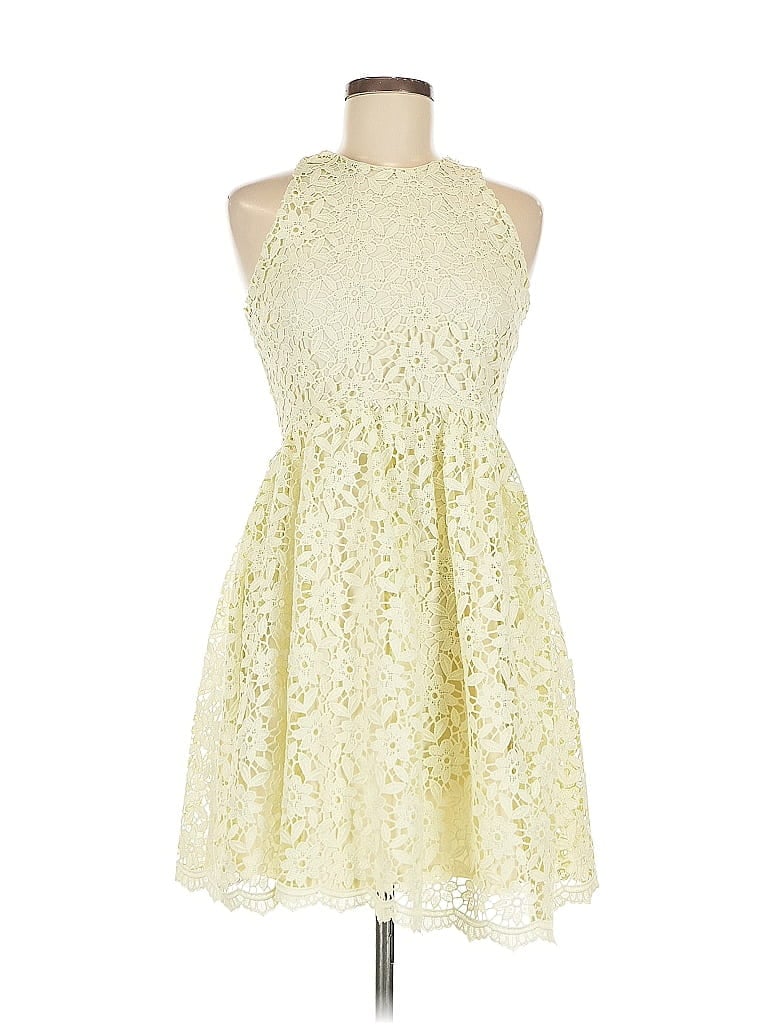 Pre-owned Zara Basic Cocktail Dress In White