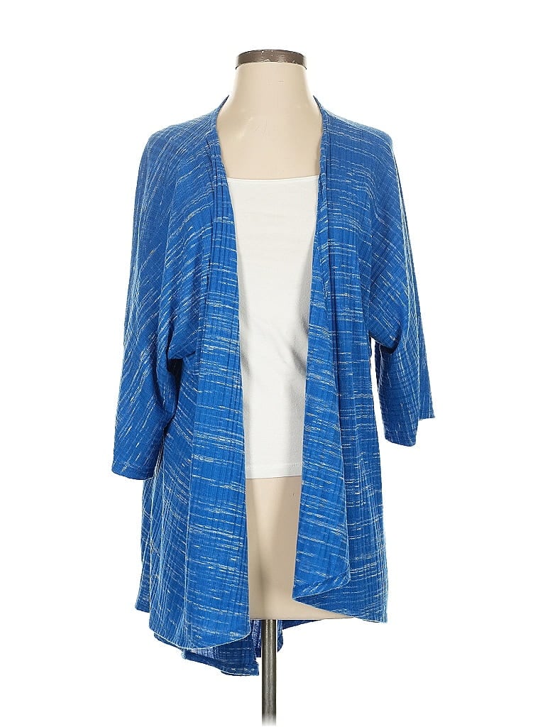 Pre-owned Lularoe Cardigan Sweater In Blue