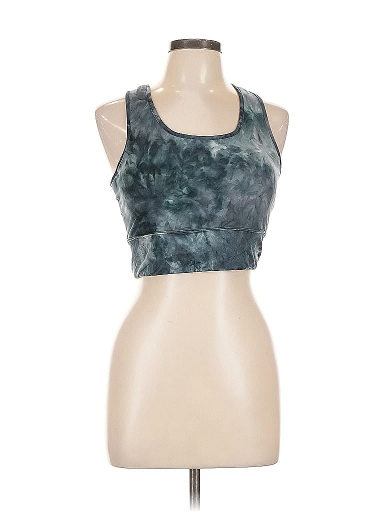 COTTON BLEU Pre-owned Tank Top Green Halter Neckline Tops