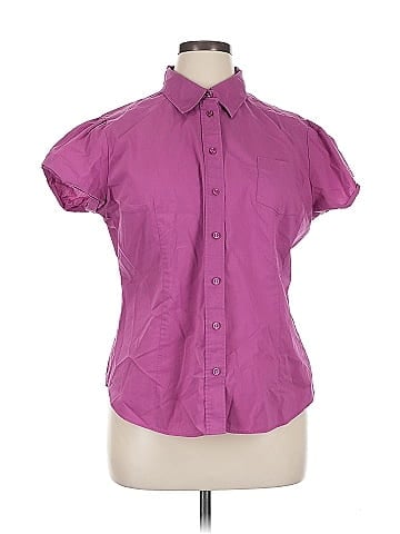 New York & Company Short Sleeve Blouse (view 1)