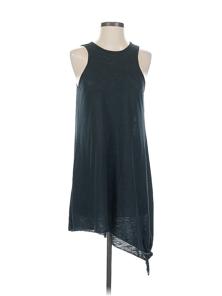 Becca Solid Teal Black Casual Dress Size XS - photo 1